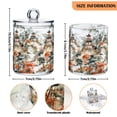 thumbnail image 5 of Yayeee 4 Pack Qtip Holder Bathroom Cotton Swab Canister with Lid Clear Dispenser Set, Mountain Pattern, 5 of 6