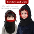 thumbnail image 2 of Kids Balaclava Face Mask, AYAMAYA Winter Windproof Hat Ski Mask for Cold Weather, Full Face Cover Warm Fleece Ski Mask Neck Warmer for Skiing Cycling, 2 of 7