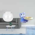 thumbnail image 2 of Acuario de escritorio,Pecera pequeña transparente,pecera,jarrón,mesa,Tanque de peces Contenedor de acuario transparente Hogar,Figura de oso,Bandeja para gatos Bandeja para dulces para gatos, 2 of 8