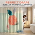 thumbnail image 5 of Unique Bargains Cute Print Shower Curtain Sets with Hooks Orange Fruit 71"W x 71"L, 5 of 7