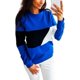 thumbnail image 2 of Jerseys De Manga Larga Con Empalme De Color Para Mujer, Jerséis Informales, Tops, Sudadera Gruesa Likrtyny Mujer, 2 of 3