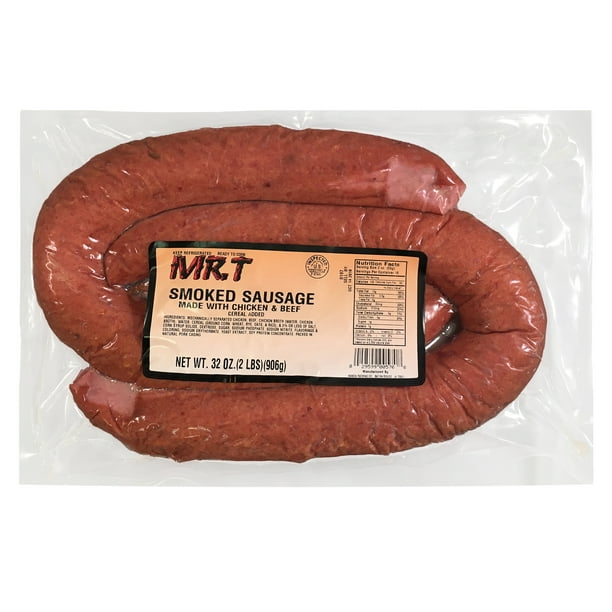 Mr T Mild Smoked Chicken Beef Sausage 32 Oz Walmart Com Walmart Com