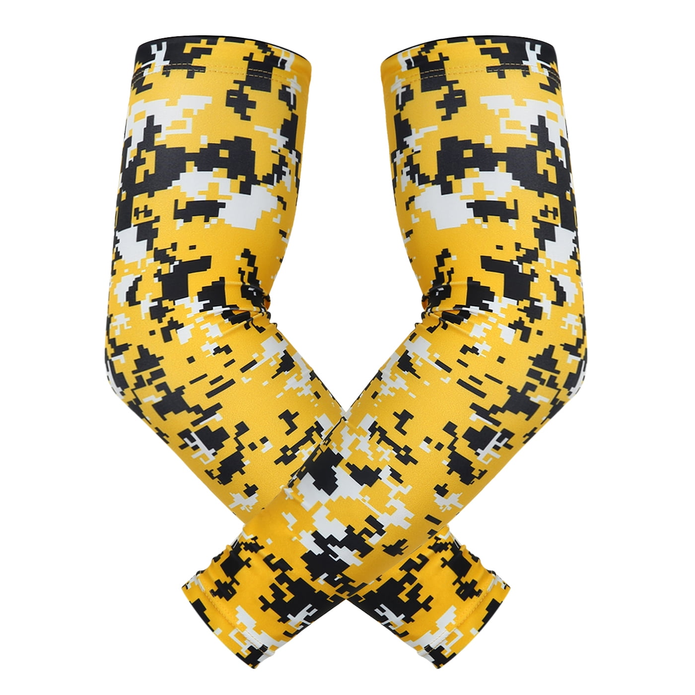 Boys & Girls Softball Yellow S/M For Men Football Youth Women B-Driven Sports Athletic Sports Arm Compression Sleeve Great For Baseball 
