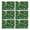 Green Christmas Santa, variant on Green Christmas Snowflake Pattern Summer Placemats Table Placemats Set Of 4-Linen Kitchen Washable Placemats Table Mats 11.8"x17.7" Non-Slip Heat Resistant
