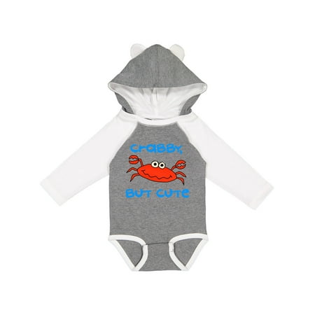 Inktastic Crabby but Cute Boys or Girls Long Sleeve Baby Bodysuit