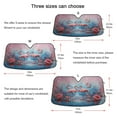 thumbnail image 5 of ALAZA Flamingos and Flowers Windshield Sun Shade Car Foldable Sun Visor Block UV Rays Protector 53"x23.5", 5 of 8