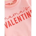 thumbnail image 6 of Rdhnmea Mommy and Me Valentines Outfits Letter Sweatshirt Long Sleeve Pullover, 6 of 9