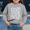 thumbnail image 2 of TOWED22 Girl's Sweatshirt Oversized Cute Graphic Crewneck Long Sleeve Pullover Tops,6Y, 2 of 4