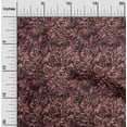 thumbnail image 2 of oneOone Polyester Spandex Maroon Fabric Jacobean Leaf Sewing Material Print Fabric By The Yard 56 Inch Wide, 2 of 4