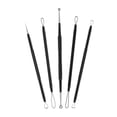 thumbnail image 4 of 5PCS Acne Tool Kit Stainless Steel Blackhead Tweezers Pimple Remover with Case, 4 of 10