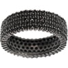 Black CZ Sterling Silver Eternity Ring