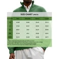 thumbnail image 3 of Men's Quarter Zip Sweaters Slim Fit Mock Neck Pullover Sweaters Lightweight Knitted Sweater Green 3XL, 3 of 4