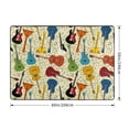 thumbnail image 2 of Area Rugs For Living Room Decor - Different Kind Of Guitars Soft Anti Slip Throw Washable Rugs 5x7 For Bedroom, Indoor Carpet For Bedroom Living Room 80x58In, 2 of 7