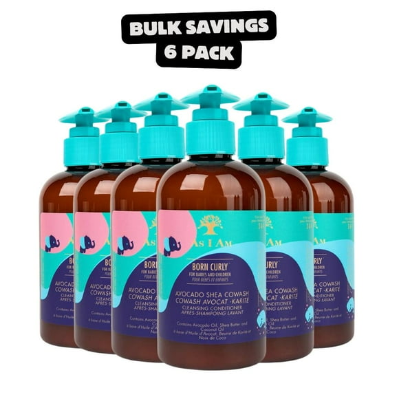 6 Pack - AS I AM Cowash de Karité Avocat Bouclé Né (8oz)