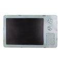 thumbnail image 1 of Vintage Metal TV Blackboard Memo Message Board Wedding Buffet Display Light Blue, 1 of 8