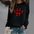 thumbnail image 2 of Midsumdr Womens Sweatshirt Casual Long Sleeve Valentine's Day Printing Blouse Tops Pullover Round Neck Loose Fit Sweatshirt, 2 of 4