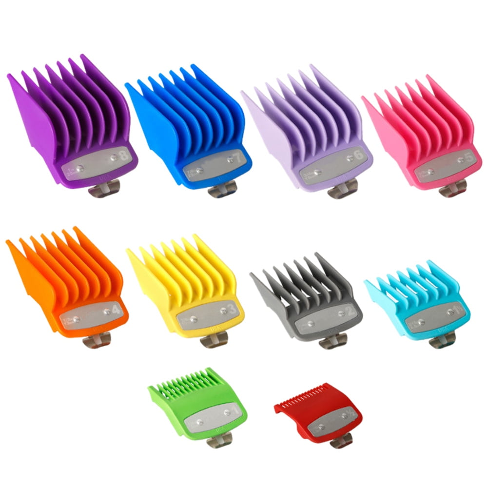 10PCS Clipper Guards for Clipper, Colored Hair Clipper Cutting Guides ...