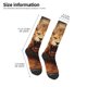 thumbnail image 2 of Fotbe Cool Fire Lion Calcetas Divertidas Estampadas para Hombre y Mujer, Calcetas de Algodón hasta la Rodilla para Caminar, Correr, Enfermería y Embarazo, 2 of 6