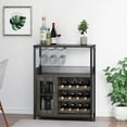 thumbnail image 2 of Wine Bar Cabinet with Storage,Wine Rack Cabinet, 2 of 9