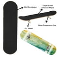 thumbnail image 2 of Skateboards for Beginners Abstract colorful Mixing acrylic paints Modern art Marble texture 31"x8" Maple Double Kick Concave Boards Complete Skateboards Outdoor for Adults family friends Gifts, 2 of 5