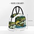 thumbnail image 5 of Naloa Big bass fish Print Lunch Bag for Women Men,Insulated Lunch Box for Adult,Reusable Lunch Tote Bag for Work, Picnic or Travel, 5 of 9