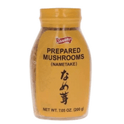 Shirakiku Nametake Mushroom, Bottled Seasoned Whole Enoki Mushrooms, 7.05oz, Refrigerated, Contains Wheat and Soybeans
