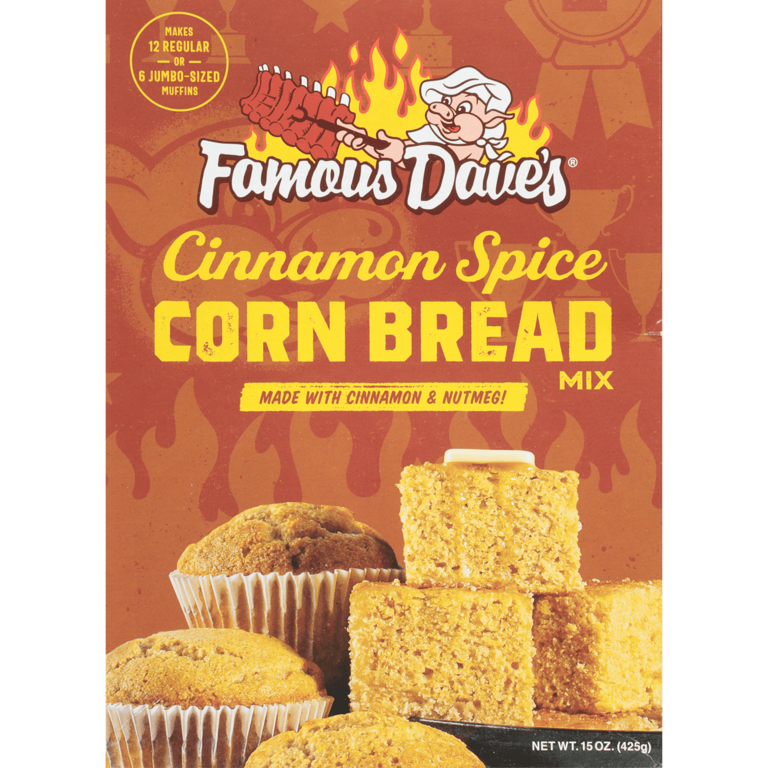 Famous Dave's Cinnamon Spice Cornbread Mix, 15 oz