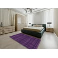 thumbnail image 4 of Ahgly Company Indoor Rectangle Patterned Dark Orchid Purple Area Rugs, 2' x 5', 4 of 6