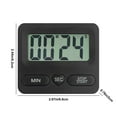 thumbnail image 3 of Digital Alarm Clock with White Backlight, Large Display Electronic Clock with Calendar for Bedroom Office Desk Nightstand Display(Black), 3 of 8