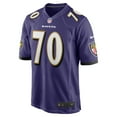 thumbnail image 2 of Men's Nike Roger Rosengarten  Purple Baltimore Ravens Team Game Jersey, 2 of 6
