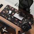 thumbnail image 2 of Long Mouse Pads for Desk,Pioneer Flower Floral Print Pattern Desk Mats on Top Of Desks, Desk Mouse Pad Extra Large with 3mm Non-Slip Base and Stitched Edge for Gaming,Office,Work,Home 35.4"x15.7", 2 of 6