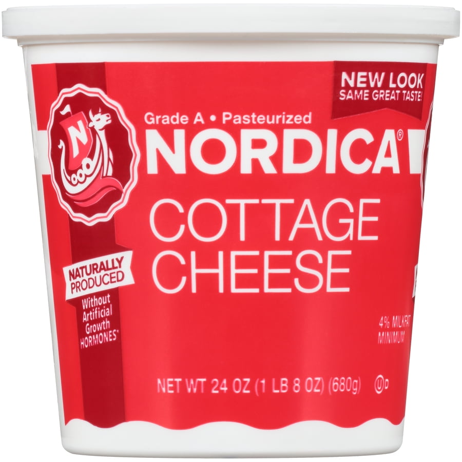 Nordica Small Curd Cottage Cheese 4 Milkfat 24 Oz Walmart Com