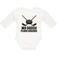 thumbnail image 3 of Inktastic Daddy Plays Hockey Sports Boys or Girls Long Sleeve Baby Bodysuit, 3 of 5