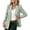 Green, variant on Women Striped Blazer with Pockets Open Front Cape Collar Long Sleeve Casual Business Work Loose Jacket Office Blazer, Khaki S