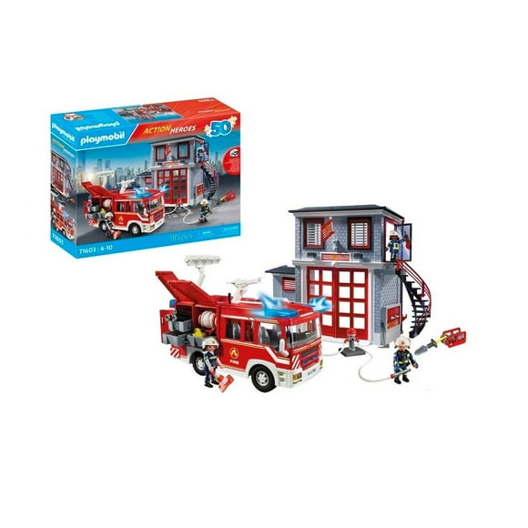 Set de juego Playmobil Mega set de bomberos