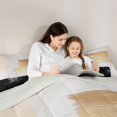 thumbnail image 4 of Castle Fairy Mid Century Watercolor Rectangle Twin Comforter Sets 2pcs,Minimalist Retro Aesthetics Bedding Set,Beige Black Gold,Reversible,1 Comforter and 1 Pillowcase, 4 of 6