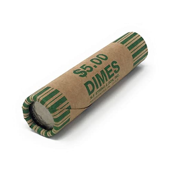 N. F. String & Son 1,000ct Crimped End Dime Coin Wrappers