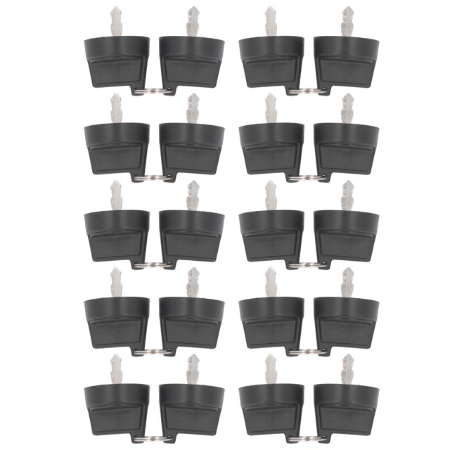 Diesel Generator Ignition Key, Lightweight Erosion Resistant Engine Starter Key Plastic and Iron Stable Performance 20PCS for 5KW 8KW Generator