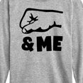 thumbnail image 3 of Instant Message - Daddy And Me Fist Bump - Toddler & Youth Long Sleeve Graphic T-Shirt, 3 of 6