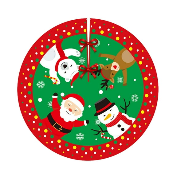 Velvet Christmas Tree Skirt, Qiopertar Under $5 Christmas Tree Skirt Christmas Decorations Velvet Christmas Tree Skirt