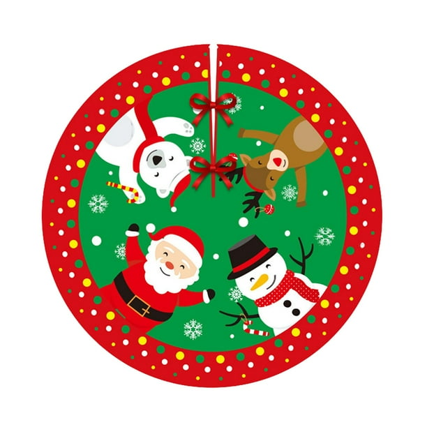 Falda para Árbol de Navidad Decoraciones Navideñas Falda para Árbol de Navidad de Terciopelo
