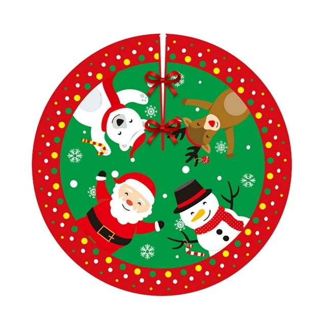 Matoen12 Christmas Tree Skirt Christmas Decorations Velvet Christmas Tree Skirt