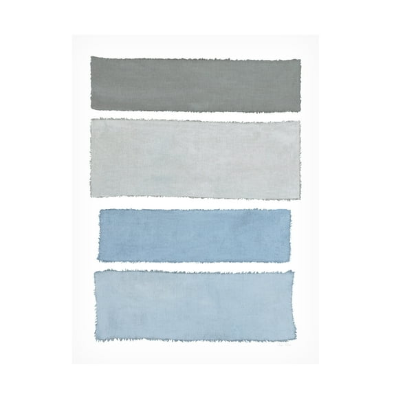 Piper Rhue 'Painted Weaving I on White' Canvas Art