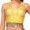 C-Yellow394, variant on DHFJKG Women Sequin Crop Top Belly Dance Halter Side Tie Tank Top Coin Tassel Camisole Shirt Sleeveless Glitter Stylish Tops