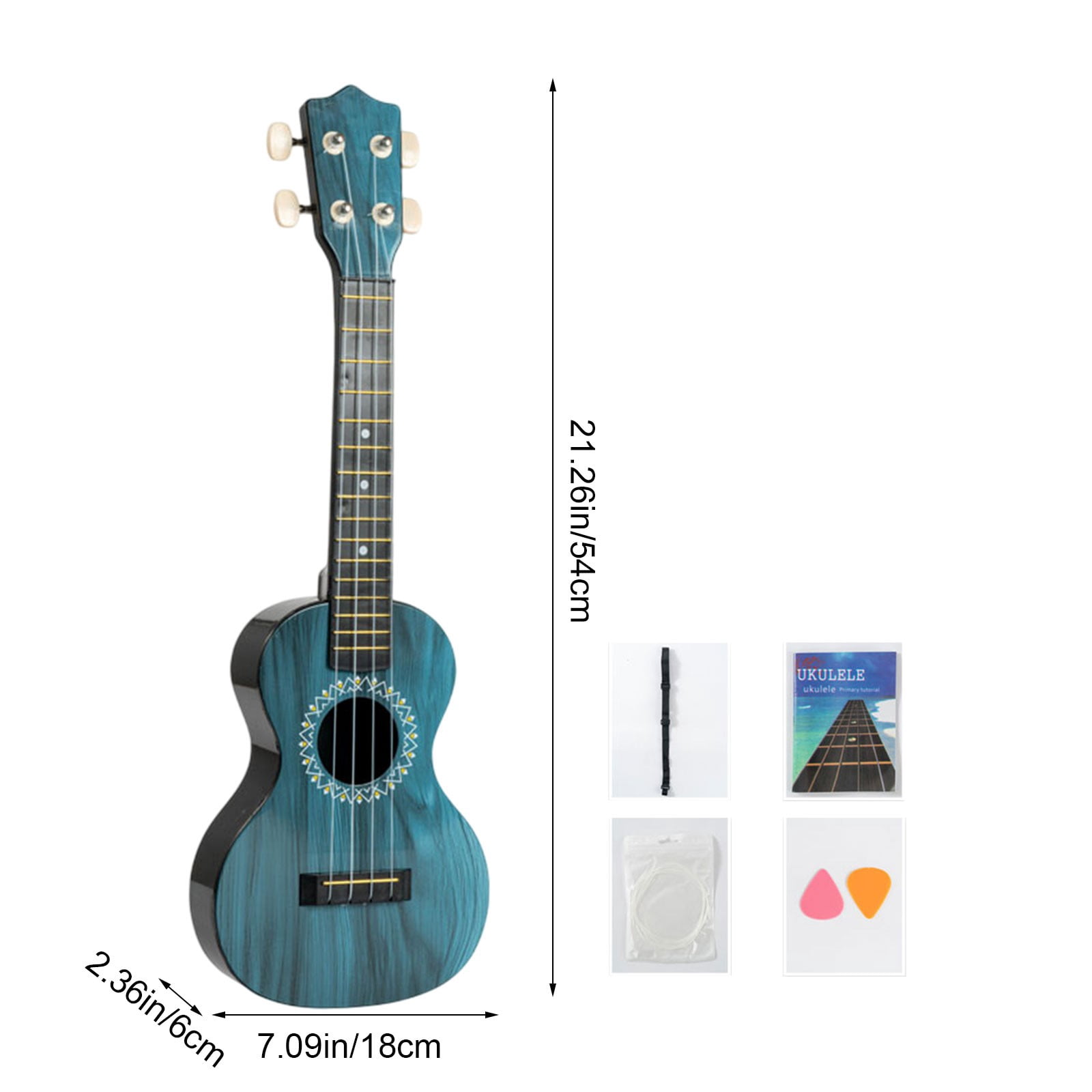 Boovnll Ukulele for Kids, 21" Four Strings Kids Toy Guitar for Beginner Ages 3-6 Kids Guitar for Children Musical Instruments Educational Learning Toy, Gift for Boys Girls, Toys, Ukulele
