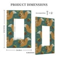 thumbnail image 3 of KLL Knitted Woodland Squirrel Pattern Electrical Outlet Covers, 3" x 5" 1 Pack Electric Receptacle Plug Covers for Decorator Receptacle Outlet & Switch-Style U, 3 of 6