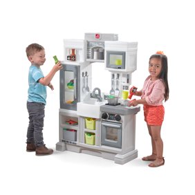 Step2 Contemporary Chef Play Kitchen With 20 Piece Accessory Play Set Walmart Com Walmart Com