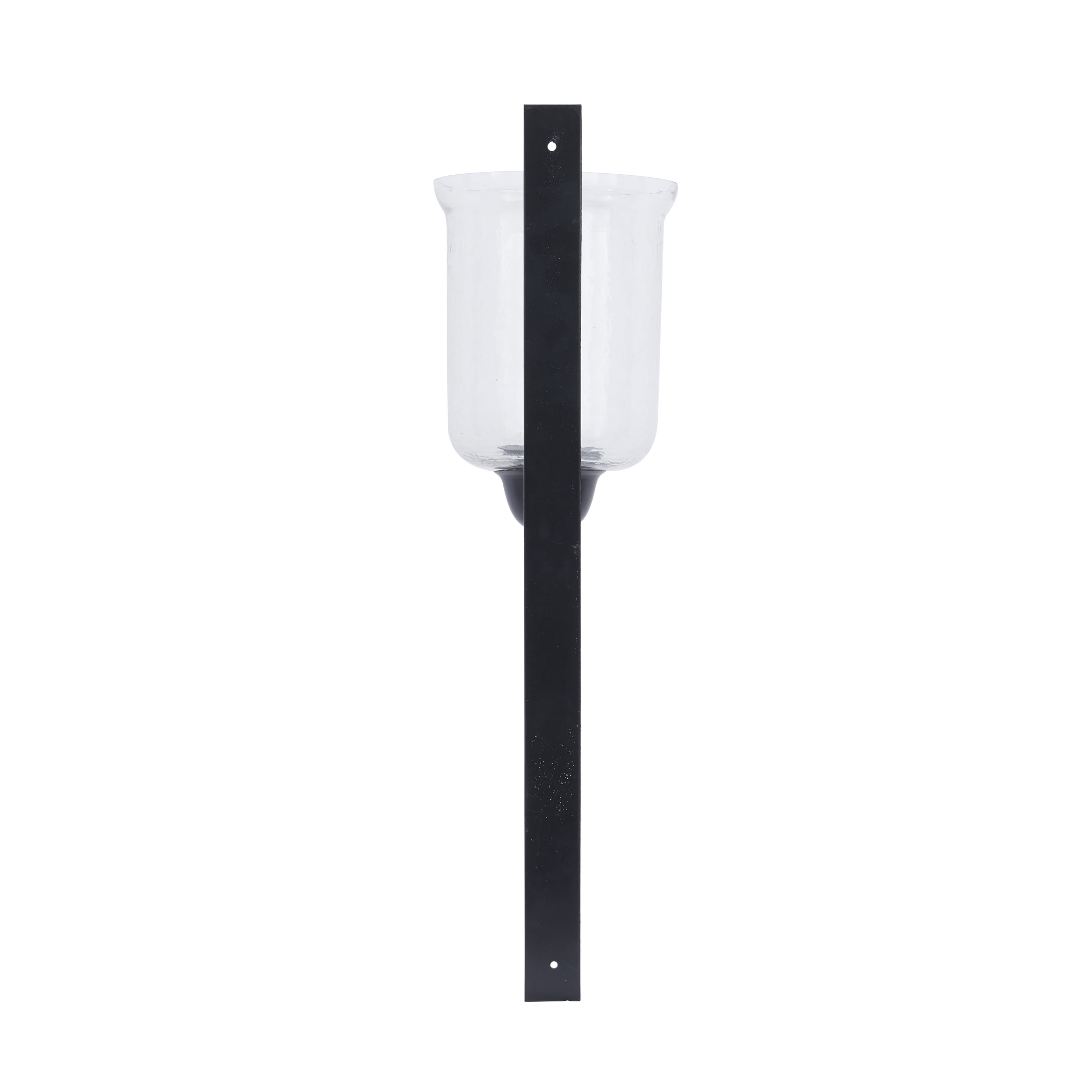 DecMode Black Metal Wall Sconce