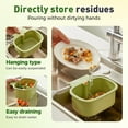 thumbnail image 3 of 2025 Upgraded Self-Cleaning Sink Strainer Basket – Sink Food Catcher with Bottom Release, Kitchen Sinks Food Waste Collector (yellow), 3 of 9