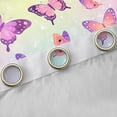 thumbnail image 4 of Feelyou Butterfly Black Out Curtains, Rainbow Galaxy Curtains Pack of 2 (42x63 Each), 4 of 6